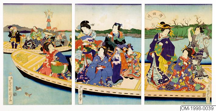 Utagawa Kunisada II, Träsnitt, Bildkonst, Woodcut, Print, Woodblock