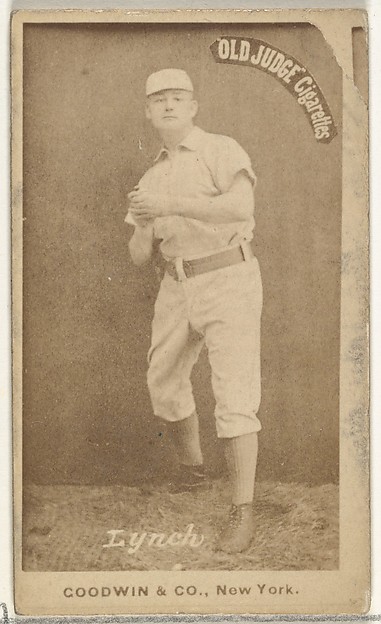 Goodwin & Company, John H. "Jack" Lynch, New York Metropolitans, from the Old Judge series (N172) for Old Judge Cigarettes