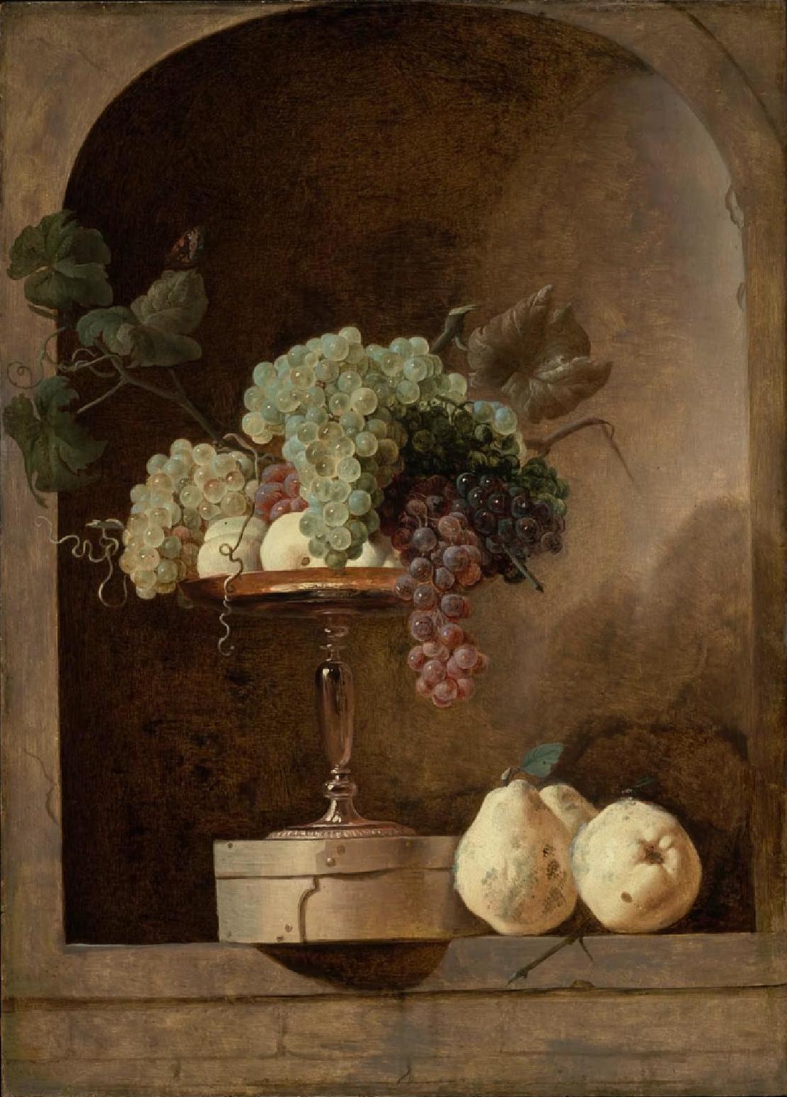 Frans Snyders, Grapes, Peaches and Quinces in a Niche