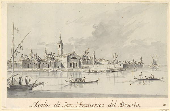 Giacomo Guardi, The Island of San Francesco del Deserto
