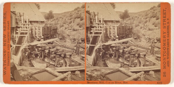 Carleton Watkins, Merrimac Mill, Carson River, Nev.