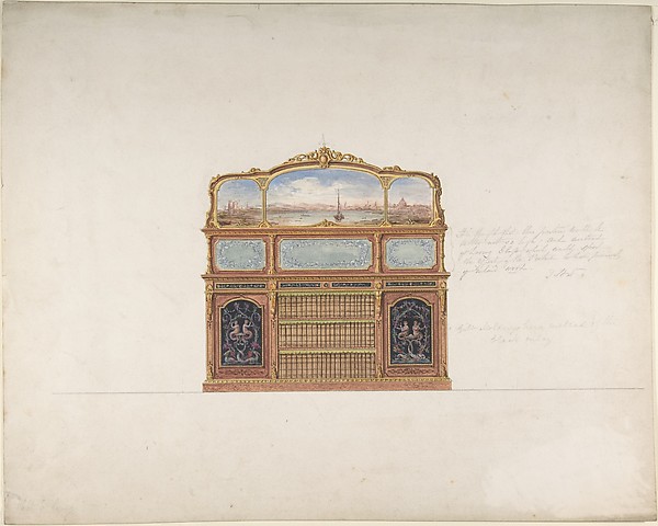 Anonymous, British, 19th century, Design for a Cabinet