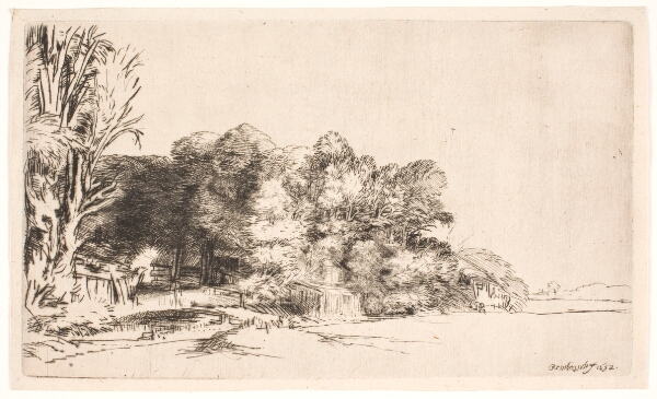 Rembrandt van Rijn, Landskab med trægruppe