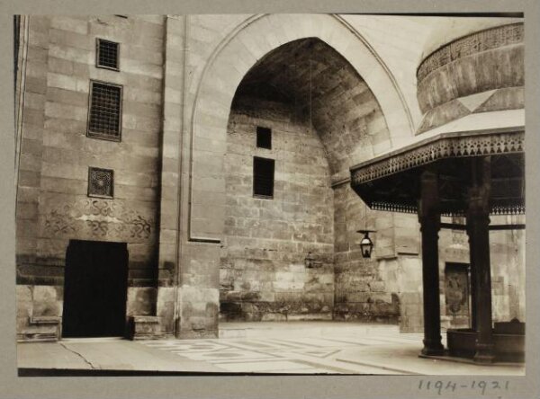 K.A.C. Creswell, North west iwan in the funerary complex of Mamluk Sultan al-Zahir Barquq, Cairo