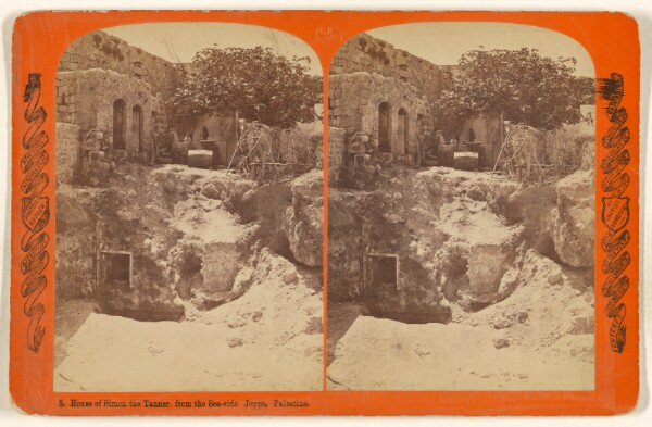 Charles Bierstadt, House of Simon the Tanner, from the Sea-side. Joppa, Palestine.