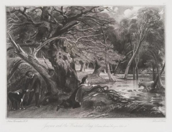 Constable, John RA, Jaques and the Wounded Stag. Scene from "As you like it."