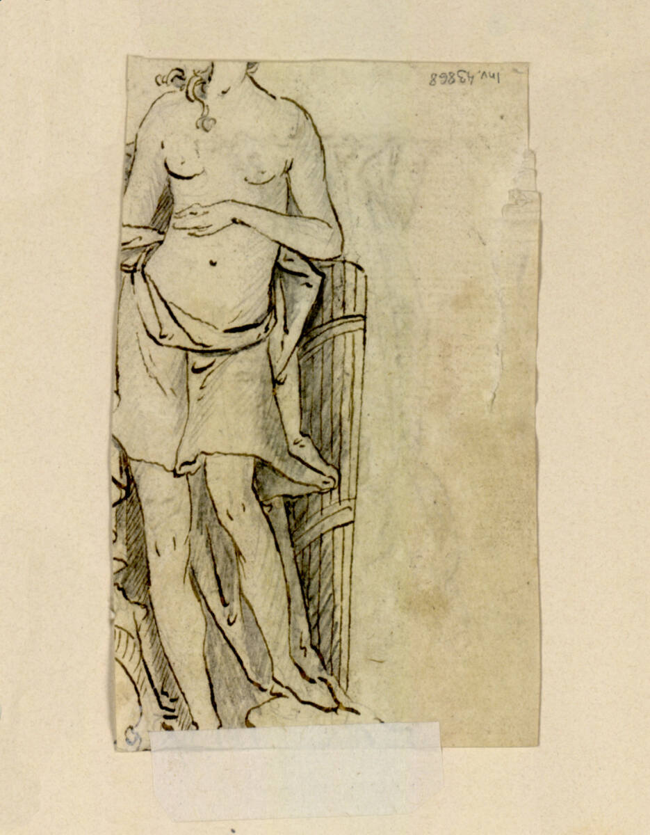 Anonym, Weiblicher Akt. Fragment