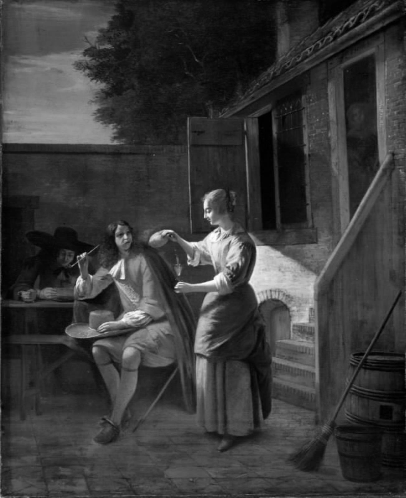 Pieter de Hooch, Udenfor værtshuset