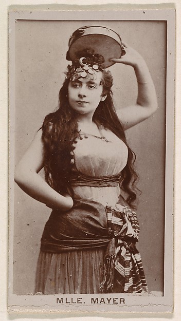 Kinney Brothers Tobacco Company, Mlle. Mayer, from the Actresses series (N245) issued by Kinney Brothers to promote Sweet Caporal Cigarettes