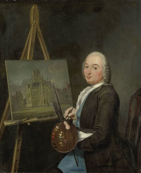 Tibout Regters, Portrait of Jan ten Compe, Painter and Art Dealer in Amsterdam