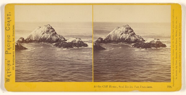 Carleton Watkins, At the Cliff House, Seal Rocks, San Francisco.