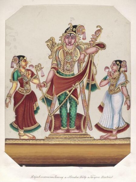 Unknown, One of twenty mica paintings depicting Hindu deities and festival processions with decorated cars.