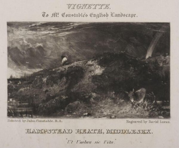 Constable, John RA, HAMPSTEAD HEATH, MIDDLESEX. "Ut Umbra sic Vita."