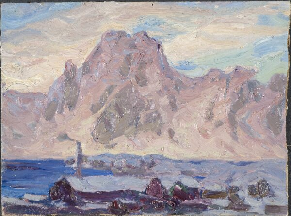 Anna Boberg, Lofoten i violett. Studie
