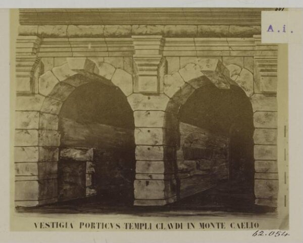 Parker, John Henry, Caelian - Remains of the Porticus of Claudius on the Caelian