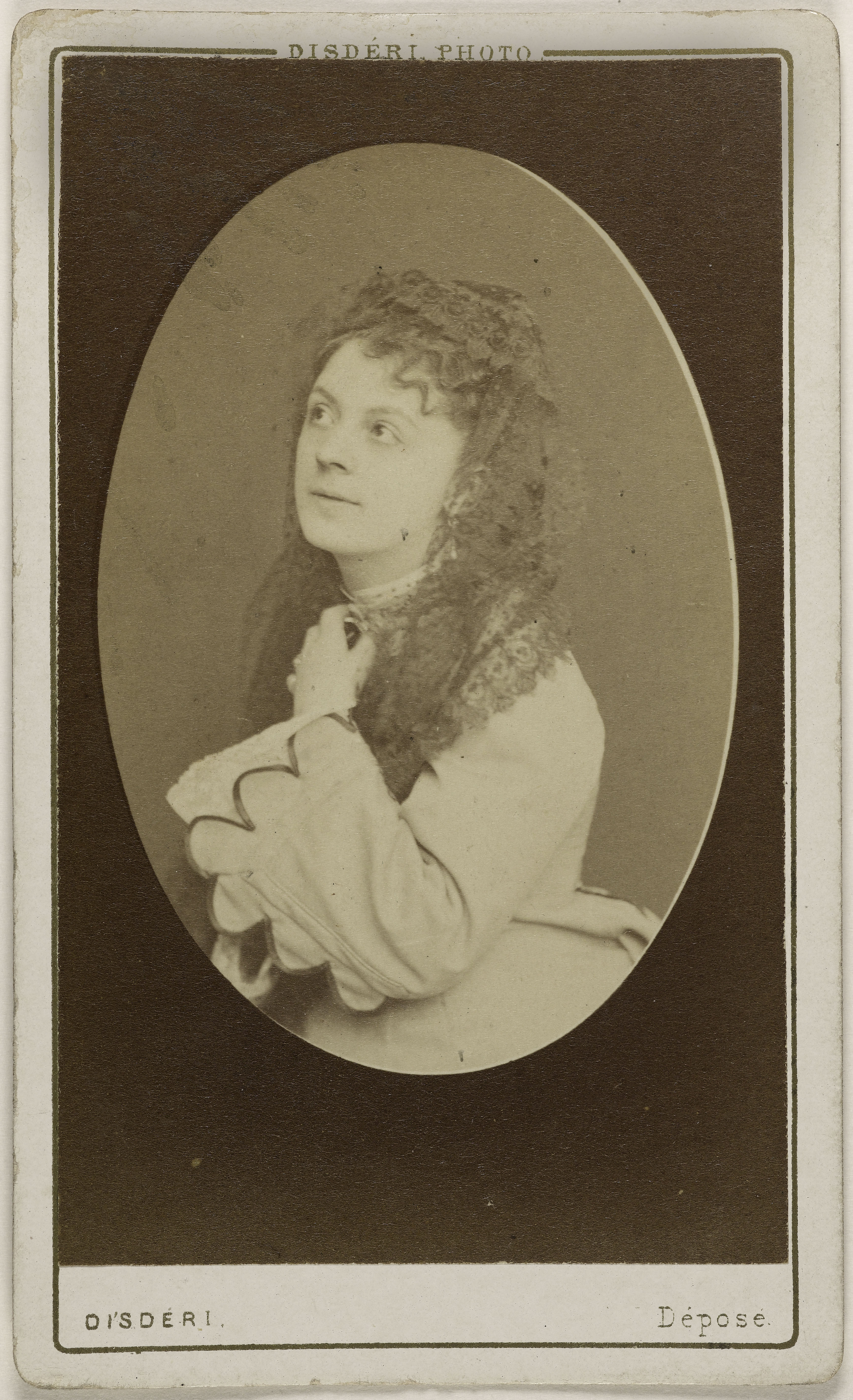 André-Adolphe-Eugène Disdéri, Portrait de Béranger, Berthe, (actrice)