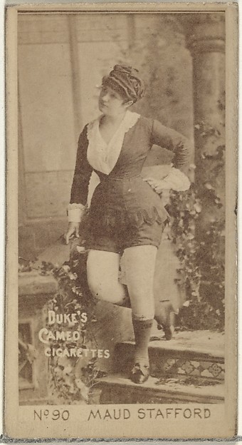 W. Duke, Sons & Co., Card Number 90, Maud Stafford, from the Actors and Actresses series (N145-4) issued by Duke Sons & Co. to promote Cameo Cigarettes