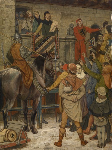 Albrecht De Vriendt, Bruges Receives its City Charter from Philip of Alsace