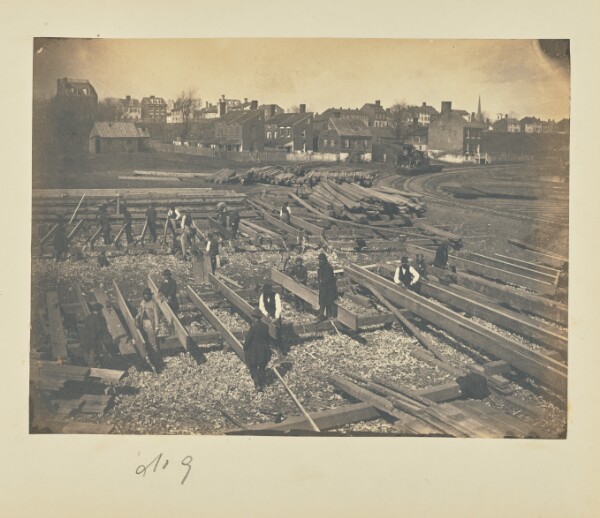 A. J. Russell, Track near the Potomac River, in Alexandria