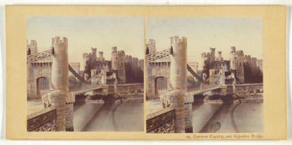 Unknown, Conway Castle, and Suspension Bridge.