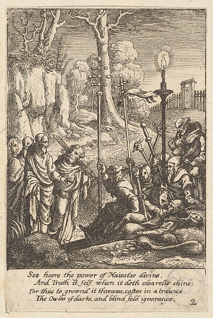 Wenceslaus Hollar, Jesus confronting his detractors