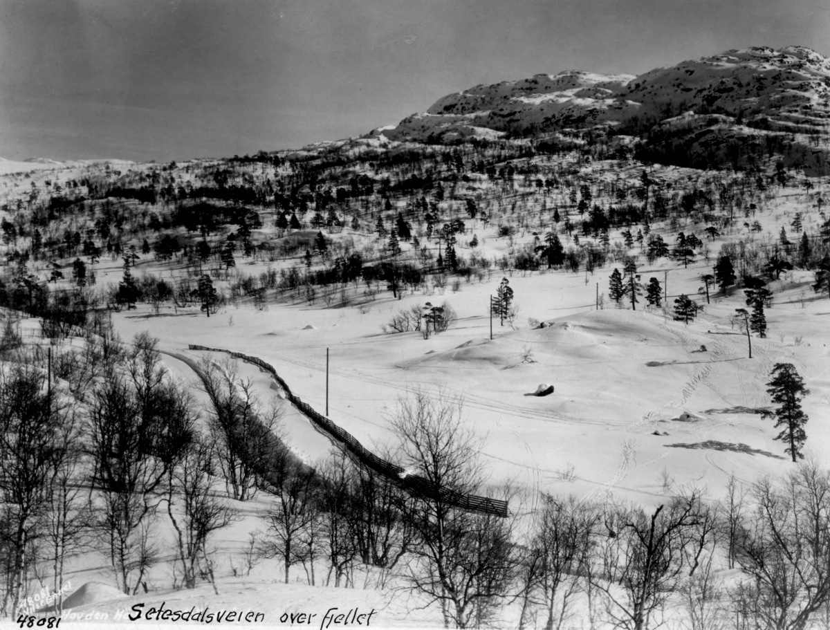 Anders Beer Wilse, Landskap, sno, Hovden.