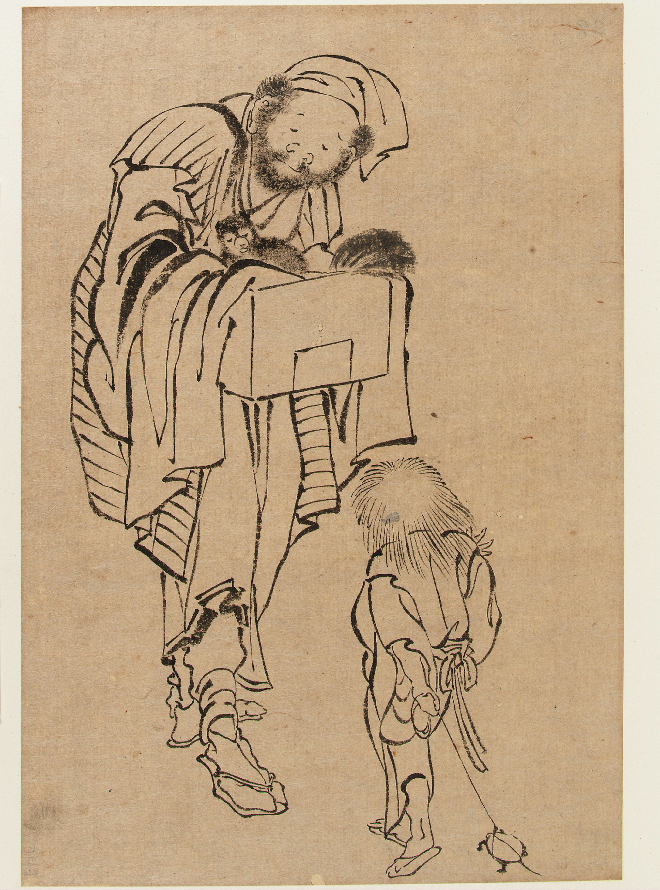 Katsushika Hokusai, Man and boy