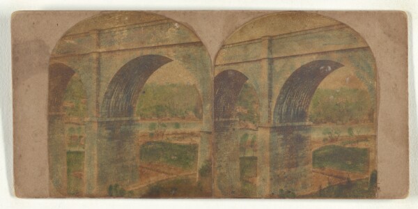 New York Stereoscopic Company, High Bridge, New York. - No. 2. View of Harlem River through one of the Arches...Cost, $963,427.80...