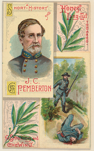 W. Duke, Sons & Co., A Short History of General J. C. Pemberton, from the Histories of Generals series (N114) issued by W. Duke, Sons & Co. to promote Honest Long Cut Smoking and Chewing Tobacco