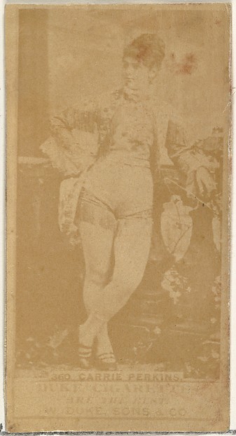 W. Duke, Sons & Co., Card Number 360, Carrie Perkins, from the Actors and Actresses series (N145-7) issued by Duke Sons & Co. to promote Duke Cigarettes