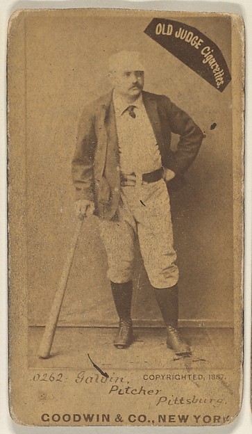 Goodwin & Company, James Francis "Pud" Galvin, Pitcher, Pittsburgh, from the Old Judge series (N172) for Old Judge Cigarettes