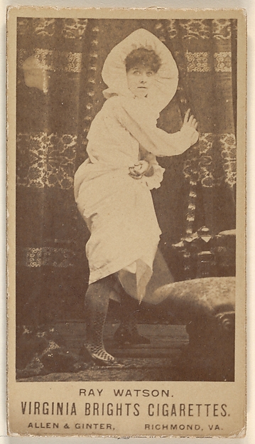 Allen & Ginter, Ray Watson, from the Actors and Actresses series (N45, Type 1) for Virginia Brights Cigarettes