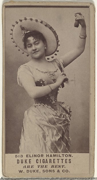 W. Duke, Sons & Co., Card Number 513, Elinor Hamilton, from the Actors and Actresses series (N145-7) issued by Duke Sons & Co. to promote Duke Cigarettes