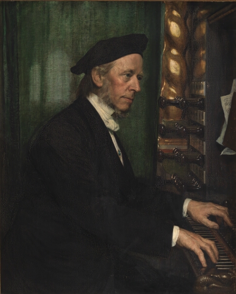 August Jerndorff, Domorganist i Roskilde, professor Hans Matthison-Hansen,kunstnerens svigerfader
