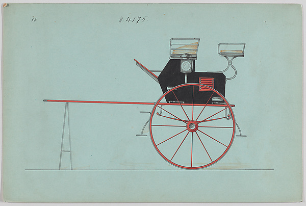 Brewster & Co., Design for Dog Cart or 2 Wheeler, no. 4175