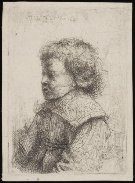 Rembrandt van Rijn, Portrait of a boy, in profile