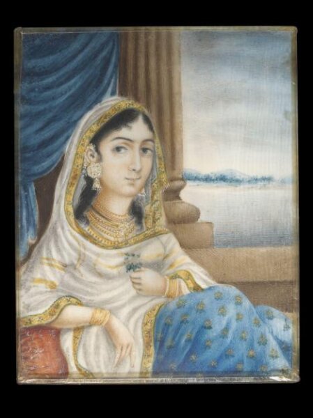 Unknown, One of five paintings of Indian ladies.