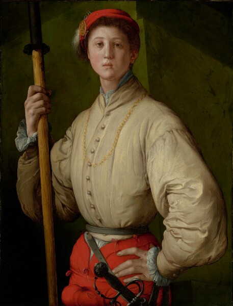 Pontormo, Portrait of a Halberdier (Francesco Guardi?)