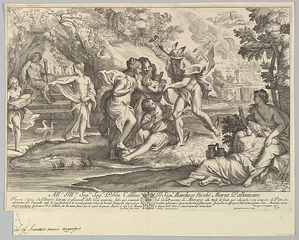 Andrea Procaccini, Bacchus as a child given by Mercury to the care of the Nymphs