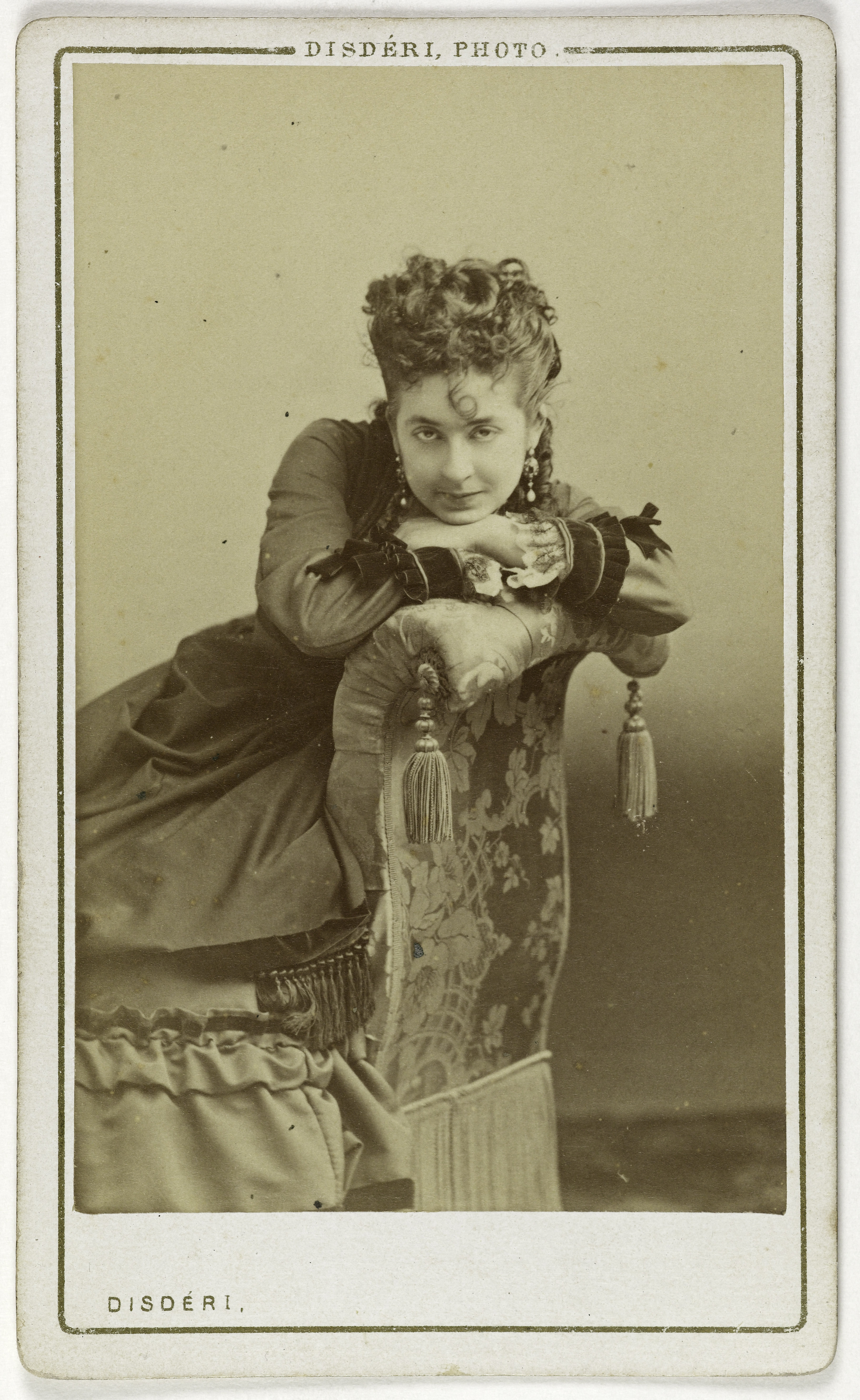 André-Adolphe-Eugène Disdéri, Portrait de Leblanc Léonide, (1842-1894), (actrice)