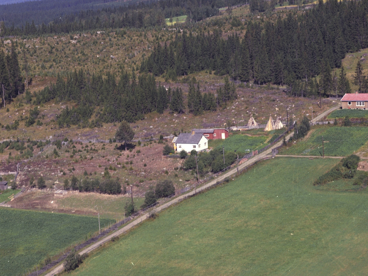 Widerøes Flyveselskap A/S, Flyfoto, Solheim, Åsmarka, Ringsaker.