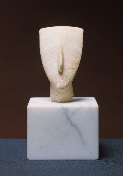 Unknown, Head Fragment from a Cycladic Figure (Dokathismata Variety)