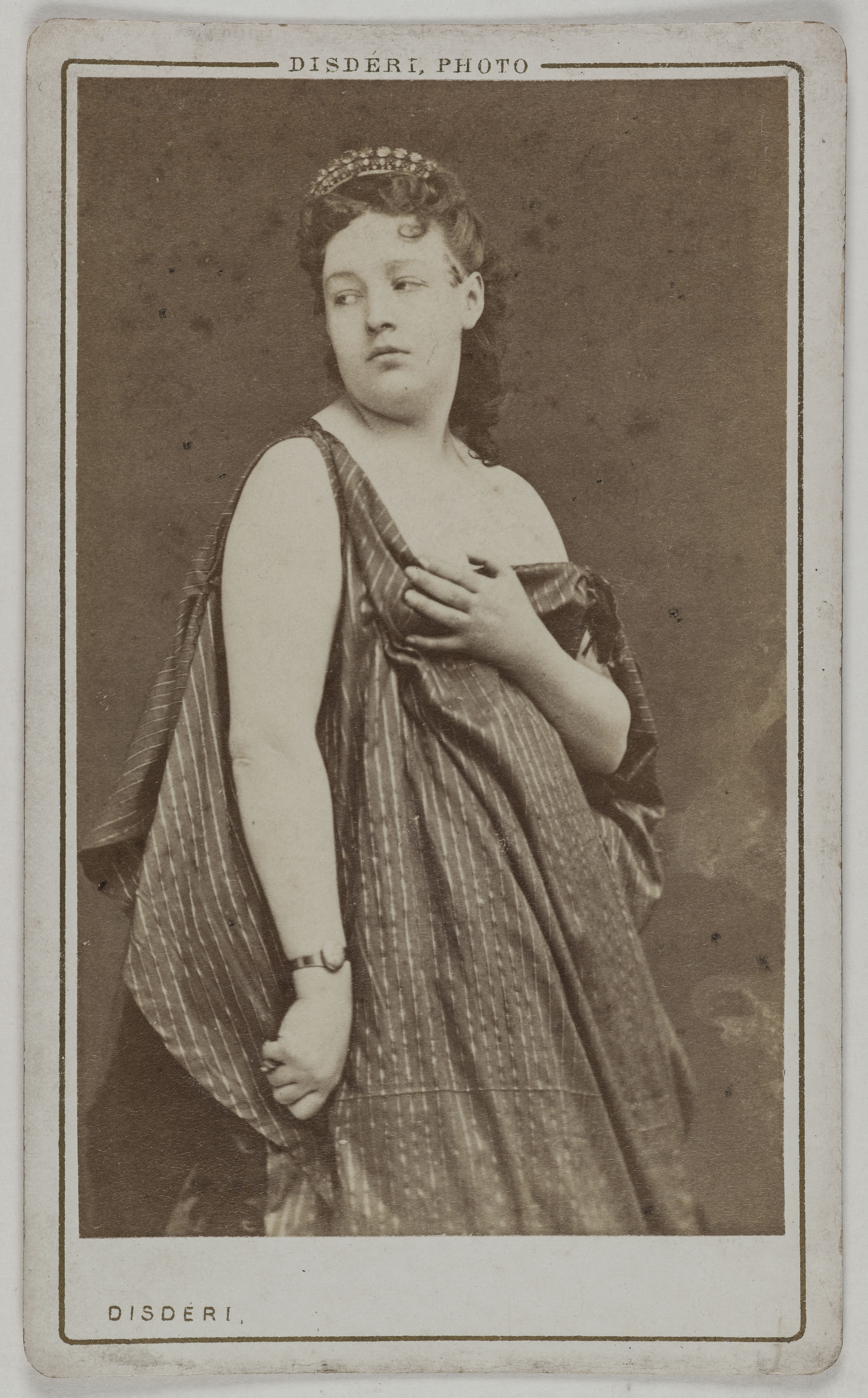 André-Adolphe-Eugène Disdéri, Portrait de Della Stella, (actrice)