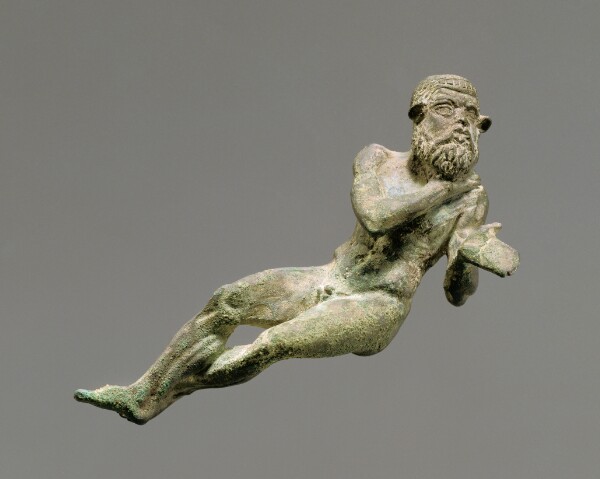Unknown, Statuette of a Reclining Satyr