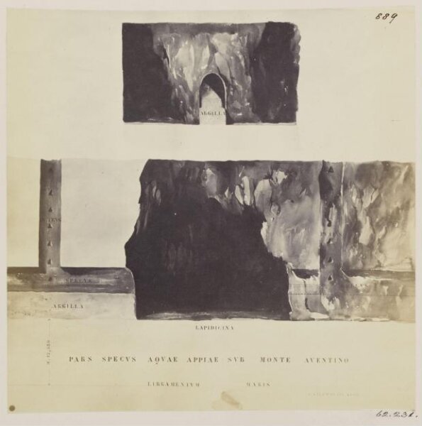 Parker, John Henry, Aqueducts - Part of the exterior of the Specus of the Aqua Appia, under the Aventine.