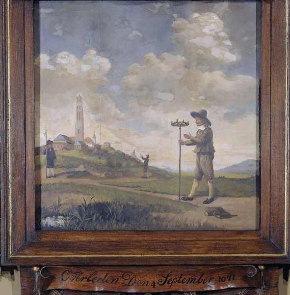 anonymous, Portrait of a Surveyor (Andries van der Wal)