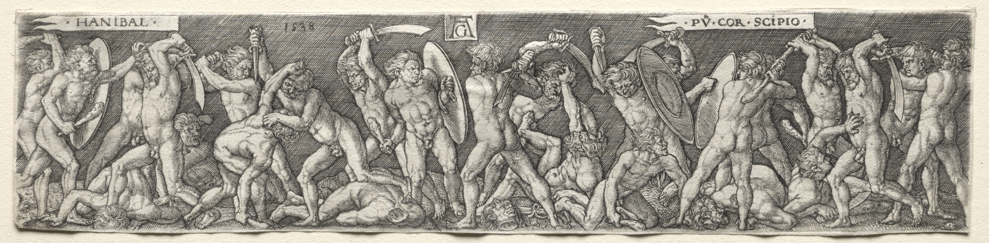 Heinrich Aldegrever, Hannibal Fighting Scipio