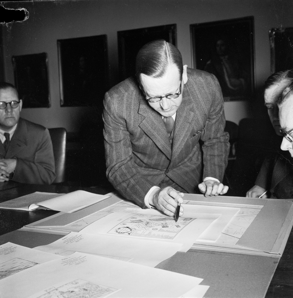 Uppsala-Bild, Nya vägplaner, Uppsala 1948