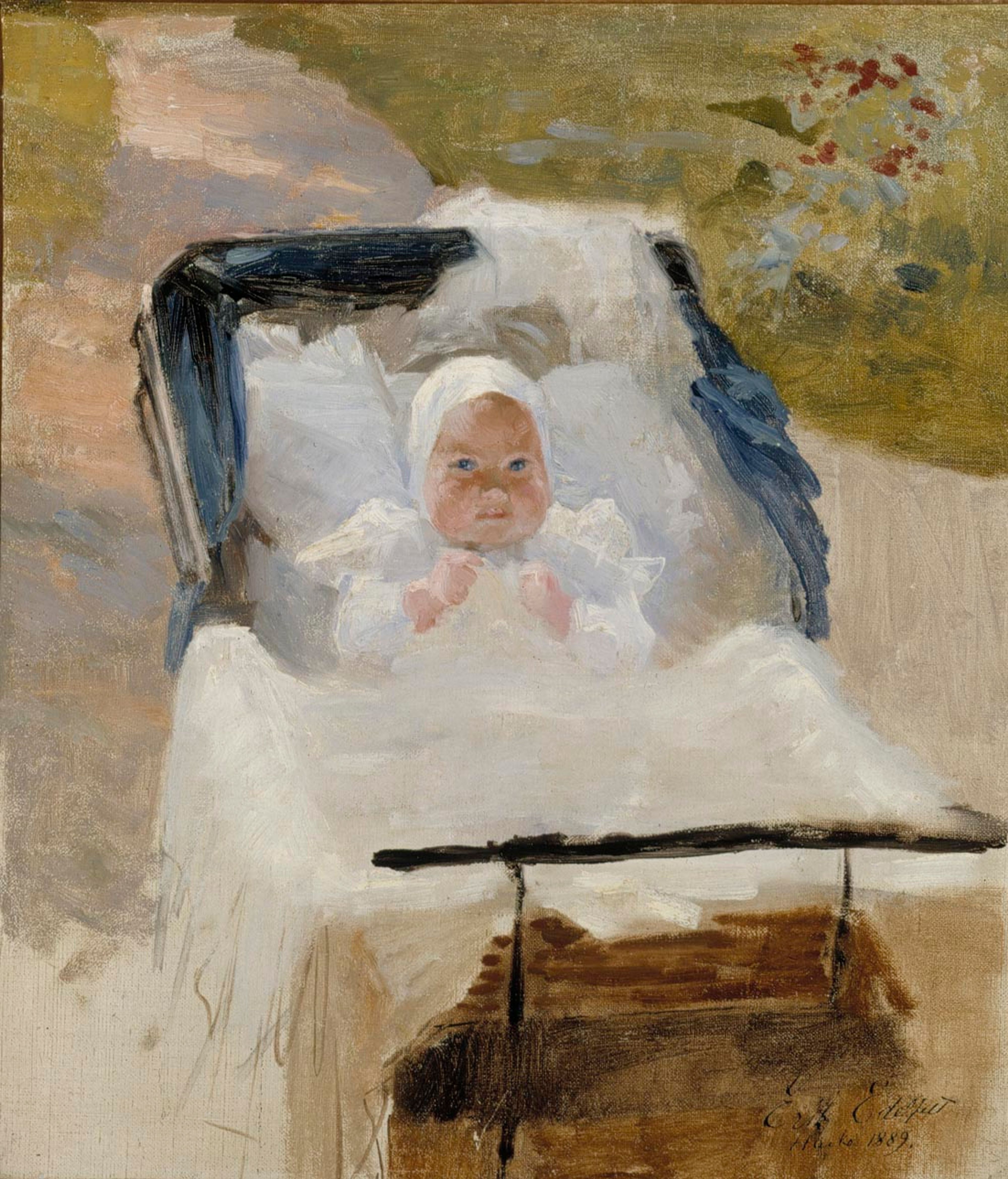 Albert Edelfelt, The Artist's Son Erik in a Pram