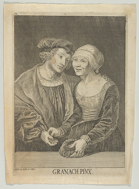 Lucas Cranach the Elder, An Old Woman and a Young Man